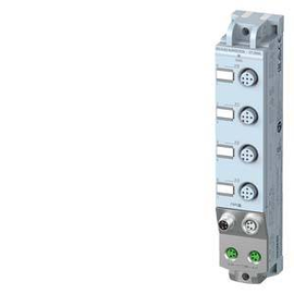 6ES7143-5AF00-0BA0 Siemens ET 200AL, DIQ 4+DQ 4x24VDC/0,5A, 4xM12 Produktbild