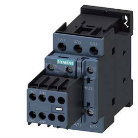 3RT2026-1AL24 Siemens Schütz, AC 3, 25 A/11 kW/400V, 3 polig, AC 230V, 50/60Hz Produktbild front M