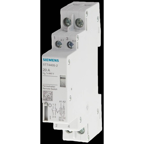 5TT4407-0 Siemens Fernschalter Kontakt für 20A Spannung AC 230V 1 Wechsler Produktbild