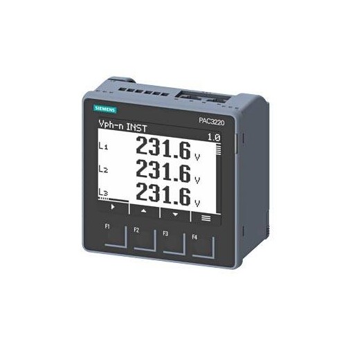 7KM3220-0BA01-1DA0 Siemens SENTRON PAC32 PAC3220 LCD 96X96 mm Power Monitoring Produktbild