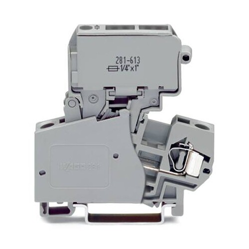 281-623 Wago Sicherungskl. Mit Halter für G Sicherungseinsatz  x 1 ohne Def Produktbild Front View L