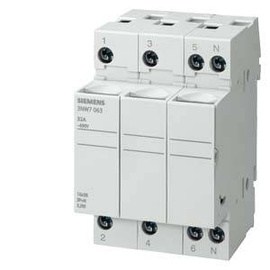 3NW7063 Siemens SENTRON, Zylindersicherungshalter, 10x38 mm, 3P+ Produktbild