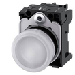 3SU1152-6AA60-1AA0 Siemens Leuchtmelder, 22mm, rund, Metall, hochglanz, weiß, Li Produktbild