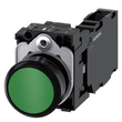 3SU1100-0AB40-1FA0 Siemens Drucktaster, 22mm, rund, Kunststoff, grün, Druckknop Produktbild