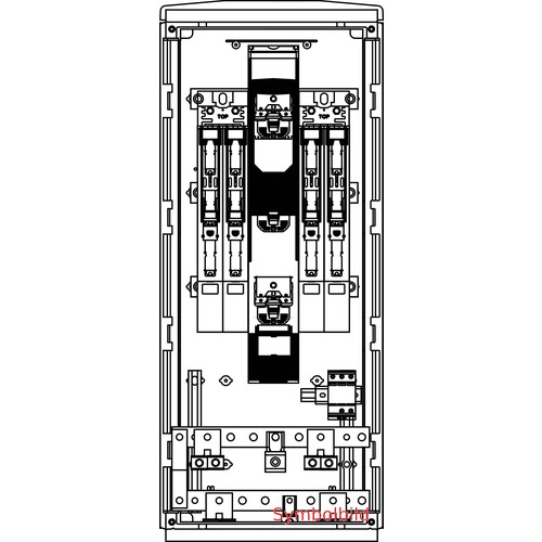 HVF33.4EV.002E.G Elsta-Mosdorfer EHV F3/1 1080 Cu 400EL/V 2x160L/PR ÜA(4+0)B Produktbild Front View L