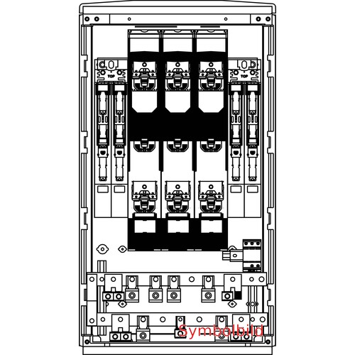 HVF43.6DV.022E.G Elsta-Mosdorfer EHV F4 1080 Cu 630EL/DV 2x250L/V+2x160L/PR ÃA( Produktbild Front View L