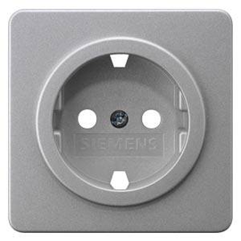 5UH1064 Siemens DELTA profil, silber Abdeckungplatte 65x 65mm mit Näpfchen s Produktbild