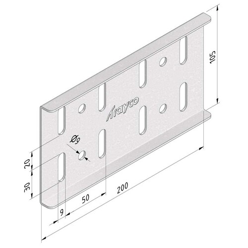 18663 Trayco CLF110 J UG Verbinder CLF110 H=110mm, ultra galva Produktbild Additional View 2 L