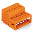 734-335 Wago 1 Leiter Stiftleiste,CAGE CLAMP®,1,5 mm²,orange Produktbild