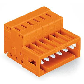 734-335 Wago 1 Leiter Stiftleiste,CAGE CLAMP®,1,5 mm²,orange Produktbild