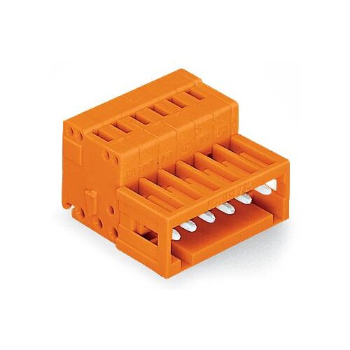 734-335 Wago 1 Leiter Stiftleiste,CAGE CLAMP®,1,5 mm²,orange Produktbild