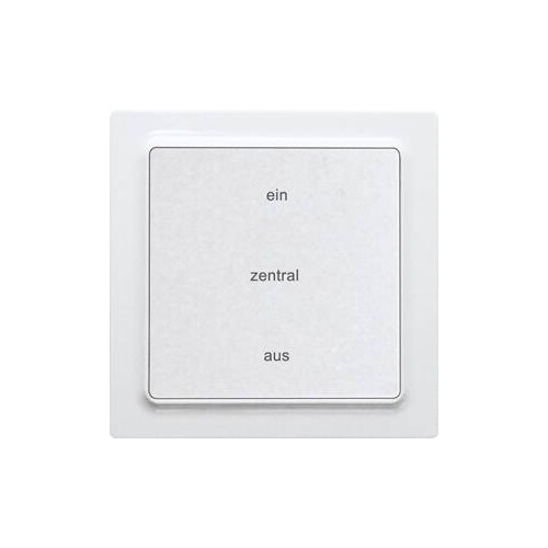 30055442 Eltako F2ZT55E am Funk 2 Kanal Zentralsteuertaster anthrazit matt 55x5 Produktbild Front View L