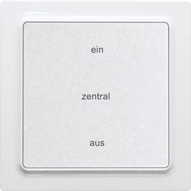 30055443 Eltako F2ZT55E pg Funk 2 Kanal Zentralsteuertaster polarweiß glänzend  Produktbild