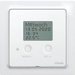 30055795 Eltako FTAF55ED/230V pg Funk Temperaturregler Air+Floor polarweiß gl Produktbild