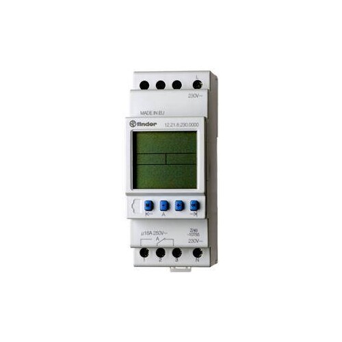 12.21.0.024.0000 Finder Schaltuhr für Reiheneinbau, elektronisch, Wochenprogr Produktbild