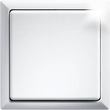 30000706 Eltako FT4F pg Funk Flächentaster polarweiß glänzend, batte Produktbild front S