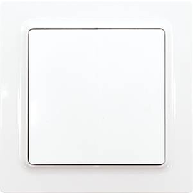 30056715 Eltako F2T55EOR wg Funktaster reinweiß glänzend 55x55mm batterie und Produktbild front M