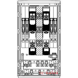 VKF43.DV.23B.B1 Elsta-Mosdorfer VZK F4 1080 Cu/DV240 2x400L 3x160L ÜA(3)B/C B1 Produktbild