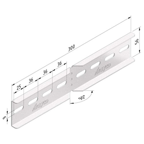 18590 Trayco CLFI60 HH UG Kabelleiter Gelenkverbinder horizontal Produktbild Additional View 2 L