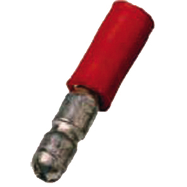 180864 Intercable Isolierter Rundstecker 0,5-1qmm Stecker 4mm rot Produktbild front M