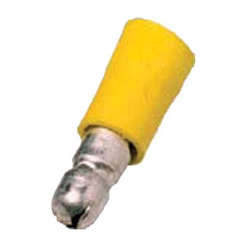 180940 Intercable Isolierter Rundstecker 4-6qmm Stecker 5mm gelb Produktbild