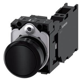 3SU11000AB103FA0 Siemens Drucktaster, 22mm, rund, Kunststoff, schwarz, Druckk Produktbild