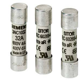 3NC1025-0MK Siemens SITOR- Zylindersicherungseinsatz, 10x38 mm, 25 Produktbild front M