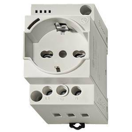 7U.00.8.230.0000 Finder Steckdose für Reiheneinbau, Farbe grau, für Wechselst Produktbild front M