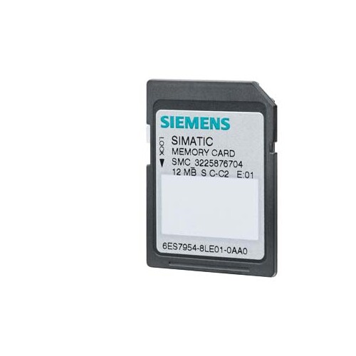 6ES79548LC040AA0 Siemens SIMATIC S7 Speicherkarte 4 MB für S7-1x00 CPU Produktbild Front View L