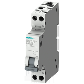 5SV60166GV13 Siemens 5SV6 AFDD/MCB 6kA B13 1+N 1TE Großverpackung 12 Stück Produktbild front M