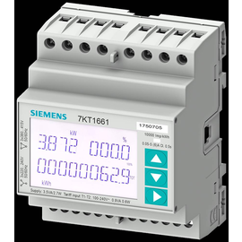 7KT1673 Siemens SENTRON Messgerät 7KT PAC1600, 3-phasig, 5 A, Hutschiene, S0, Produktbild