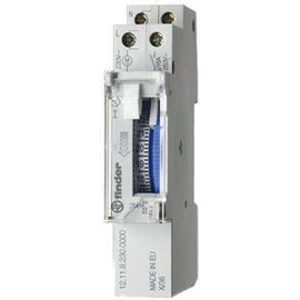 12.11.8.230.1000 Finder Schaltuhr für Reiheneinbau, mechanisch, Tagesprogramm Produktbild front M