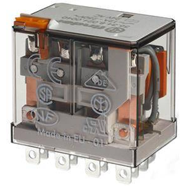 56.34.8.110.0040 Finder Relais mit Steckanschlüssen, 4 Wechsler 12 A, Spul Produktbild front M