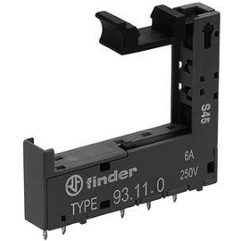 93.11.0 Finder Fassung, Farbe schwarz, mit Printanschlüssen, für Relais 34.51 Produktbild front M