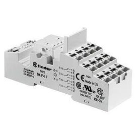 94.P4.7 Finder Fassung mit Push-In- Anschlüssen, für Relais 55.32T oder 55. Produktbild front M