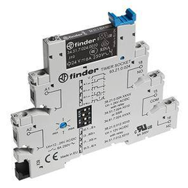 38.21.0.012.0060 Finder Zeitrelais mit Schraubanschlüssen, 6,2 mm breit, 4 Zei Produktbild front M