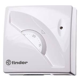 1T.01.0 Finder Raumthermostat mechanisch, Farbe weiß, 1 Wechsler 16 A Produktbild front M