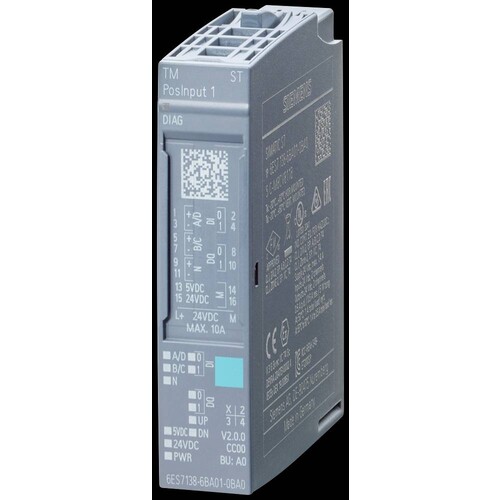 6ES7138-6BA01-2BA0 Siemens SIMATIC ET 200SP TM PosInput 1 1 MHz VPE 10 Produktbild