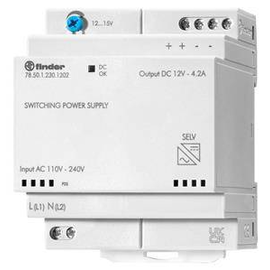78.50.1.230.1202 Finder DIN-Schienen Schaltnetzteil, Eingang 110-240 V AC od Produktbild front M
