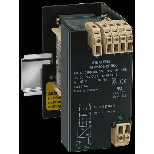 4AV2306-2EB00-0A Siemens Stromversorgung 1-Ph. PN(kW) 0,084, Upri=400V (415), Us Produktbild Additional View 1 L