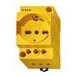 7U0082300012 Finder Steckdose für Schaltschrank, gelb, mit LED Produktbild 1 S