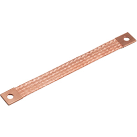 151520 Intercable Flexible rote Kupfer- Erdungsgeflechte 10 mm² Produktbild front M