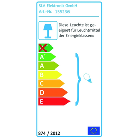 155236 SLV Melan Wand/Deckenleuchte Produktbild