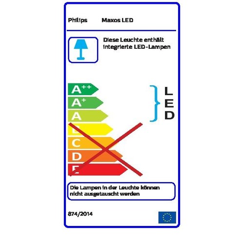 66602799 Philips LED-Lichtträger 6600lm Maxos 4MX850 491 LED66S/840 PSD WB WH Produktbild Additional View 2 L