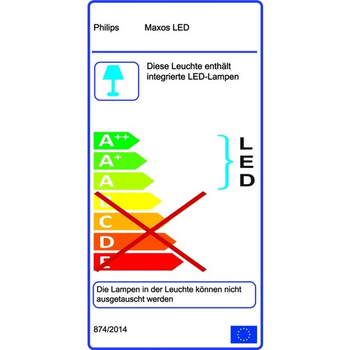 66128299 Philips LED Maxos Leuchte 47W 840 5500lm für Schienensystem Produktbild Additional View 1 L