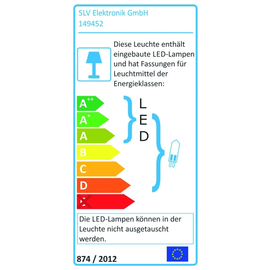 149452 SLV COUPA FLEXLED Wandleuchte 1xG9 + LED Produktbild