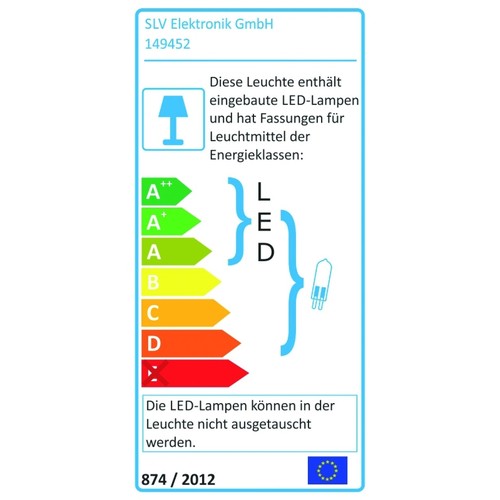 149452 SLV COUPA FLEXLED Wandleuchte 1xG9 + LED Produktbild