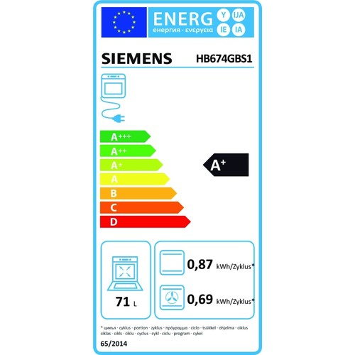 HB674GBS1 SIEMENS Backofen Produktbild Additional View 1 L