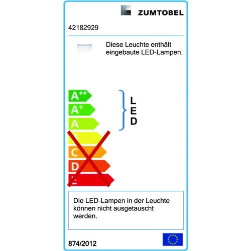 42182929 Zumtobel PERLUCE O LED2200-840 Q310 LDE IP54 WH Wannenleuchte mit op. Produktbild Additional View 1 L