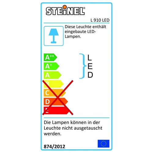 576202 STEINEL Sensorlampe L 910 LED anthrazit Produktbild Additional View 1 L